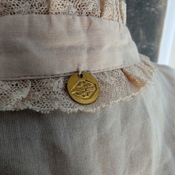 Vintage Antik Batik Victorian Blush Cotton Voile Size Small - Picture 8 of 11